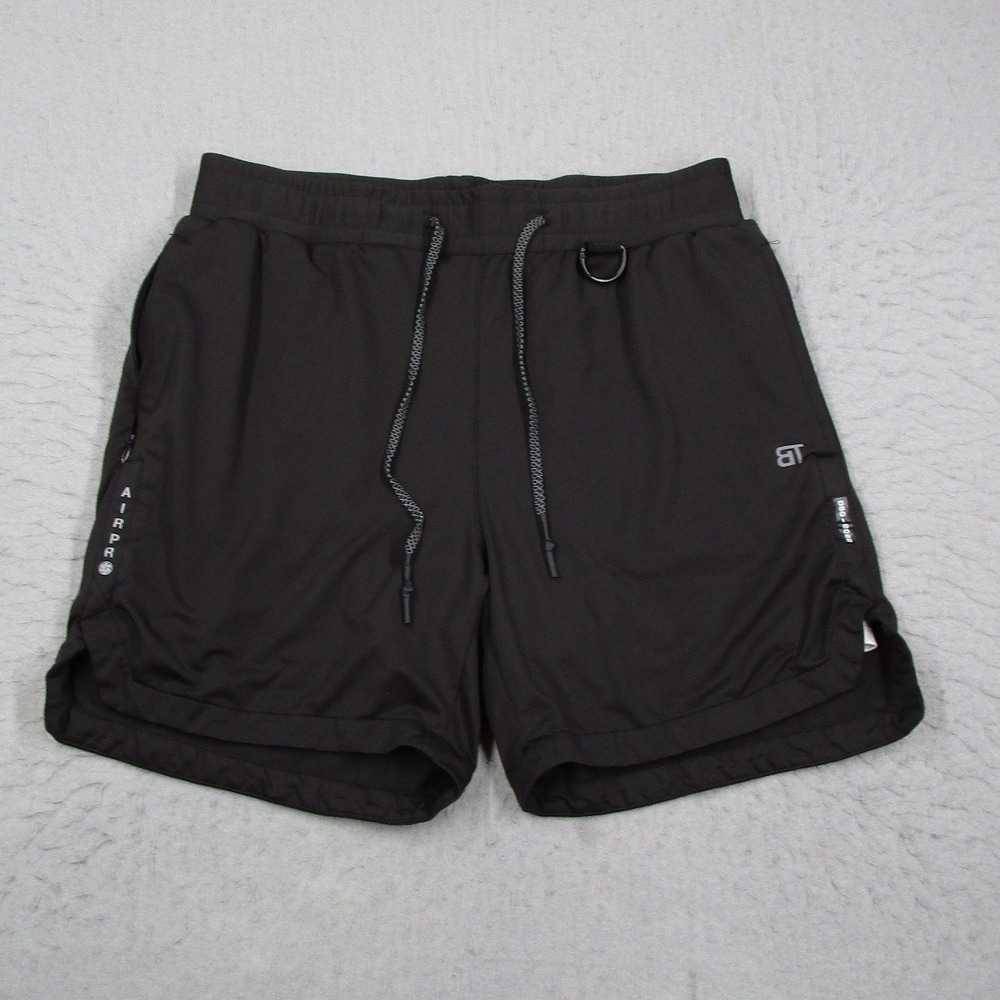 Born Tough Airpro Mens Black Training Gym Shorts Size Large DSG-2022 Lined 5in